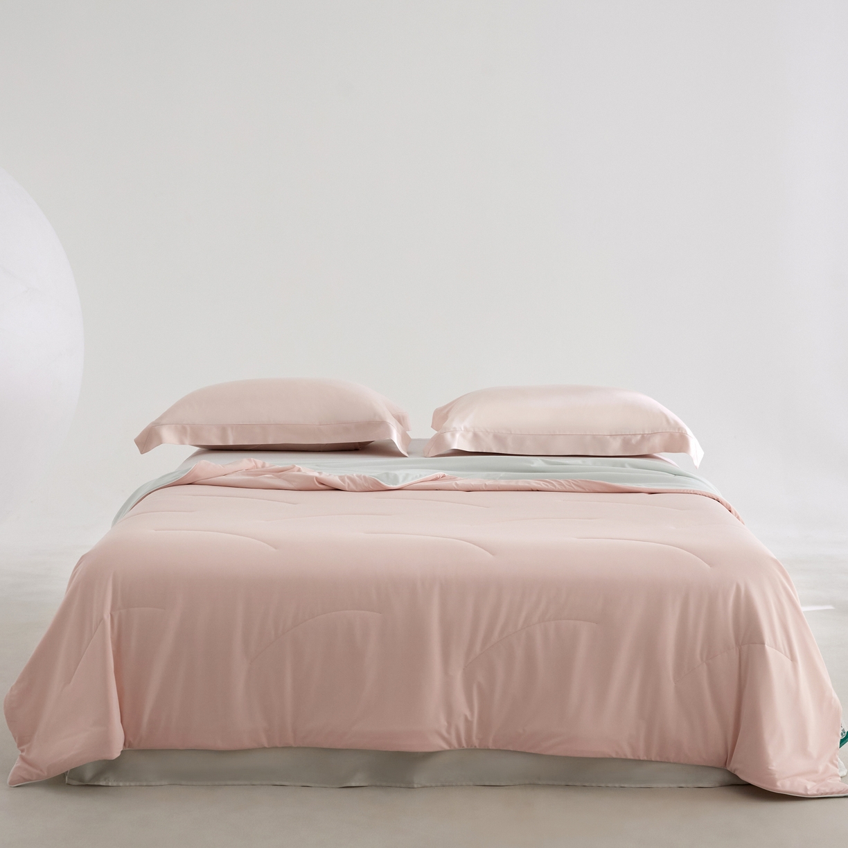 91家纺网 家纺一手货源 找家纺 纪梵茜 2026新款李官奇大豆纤维被锦纶氨纶凉感丝夏凉被锦氨空调被芯 凉感丝-橘雾粉