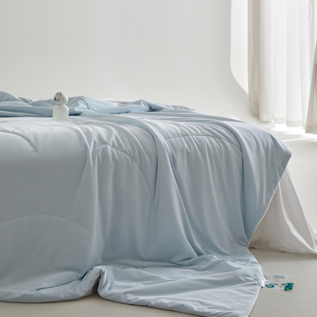 91家纺网 家纺一手货源 找家纺 （总）A+爱家（纪梵茜） 2026新款李官奇大豆纤维被锦纶氨纶凉感丝夏凉被锦氨空调被芯