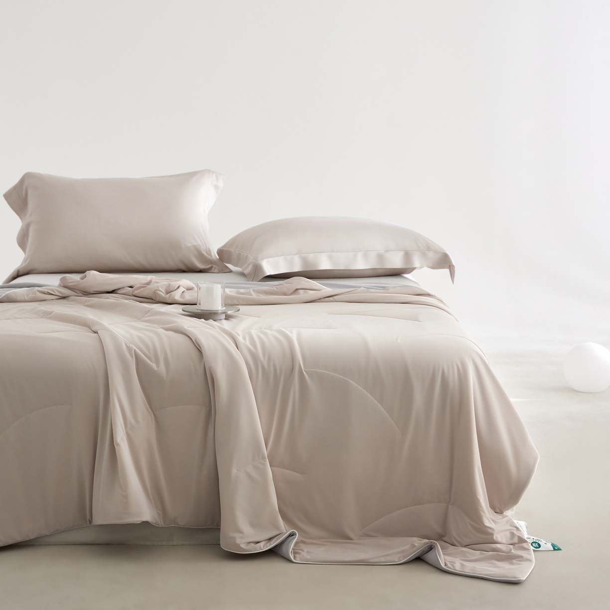 91家纺网 家纺一手货源 找家纺 A+爱家（纪梵茜） 2026新款李官奇大豆纤维被锦纶氨纶凉感丝夏凉被锦氨空调被芯 凉感丝-可可棕