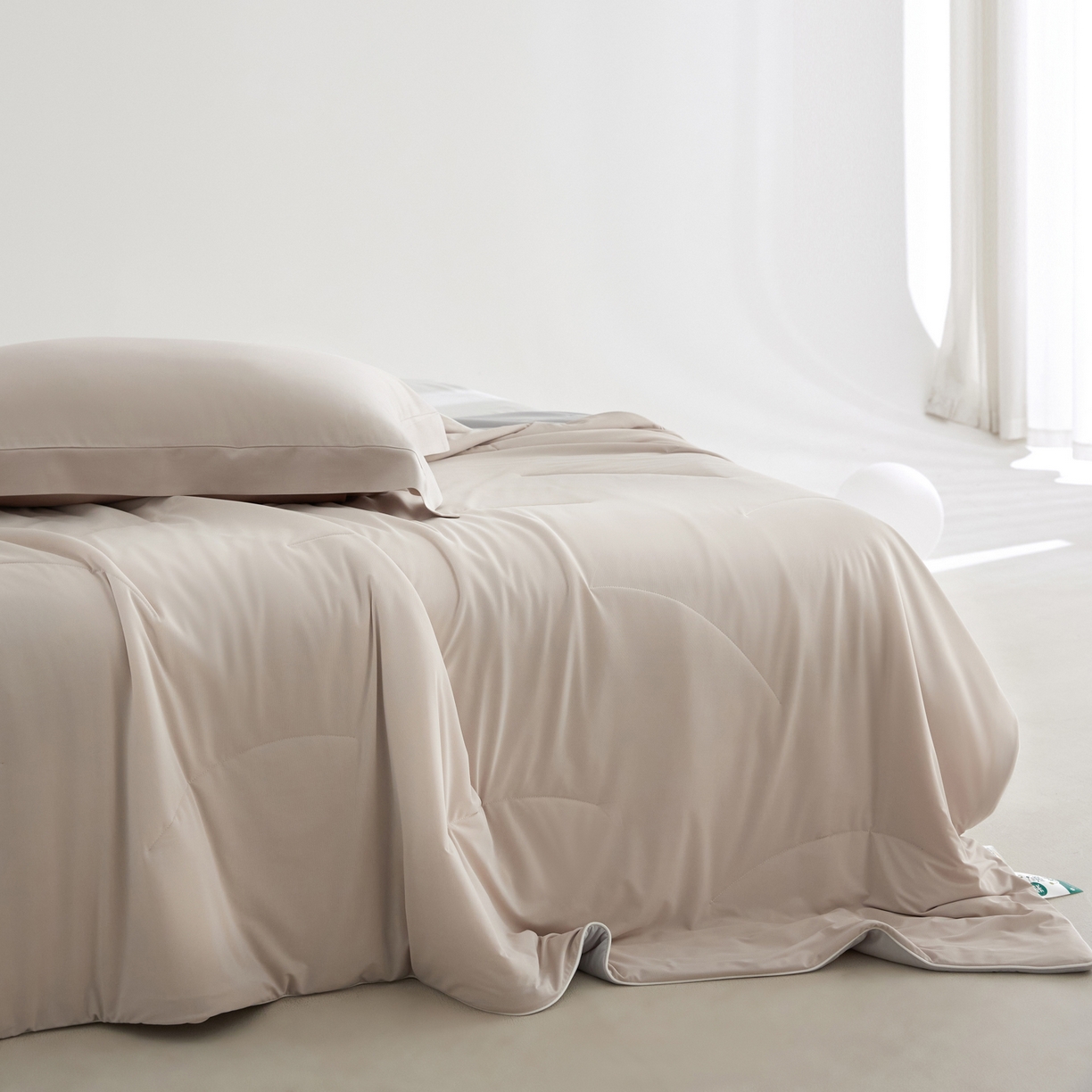 91家纺网 家纺一手货源 找家纺 A+爱家（纪梵茜） 2026新款李官奇大豆纤维被锦纶氨纶凉感丝夏凉被锦氨空调被芯 凉感丝-可可棕