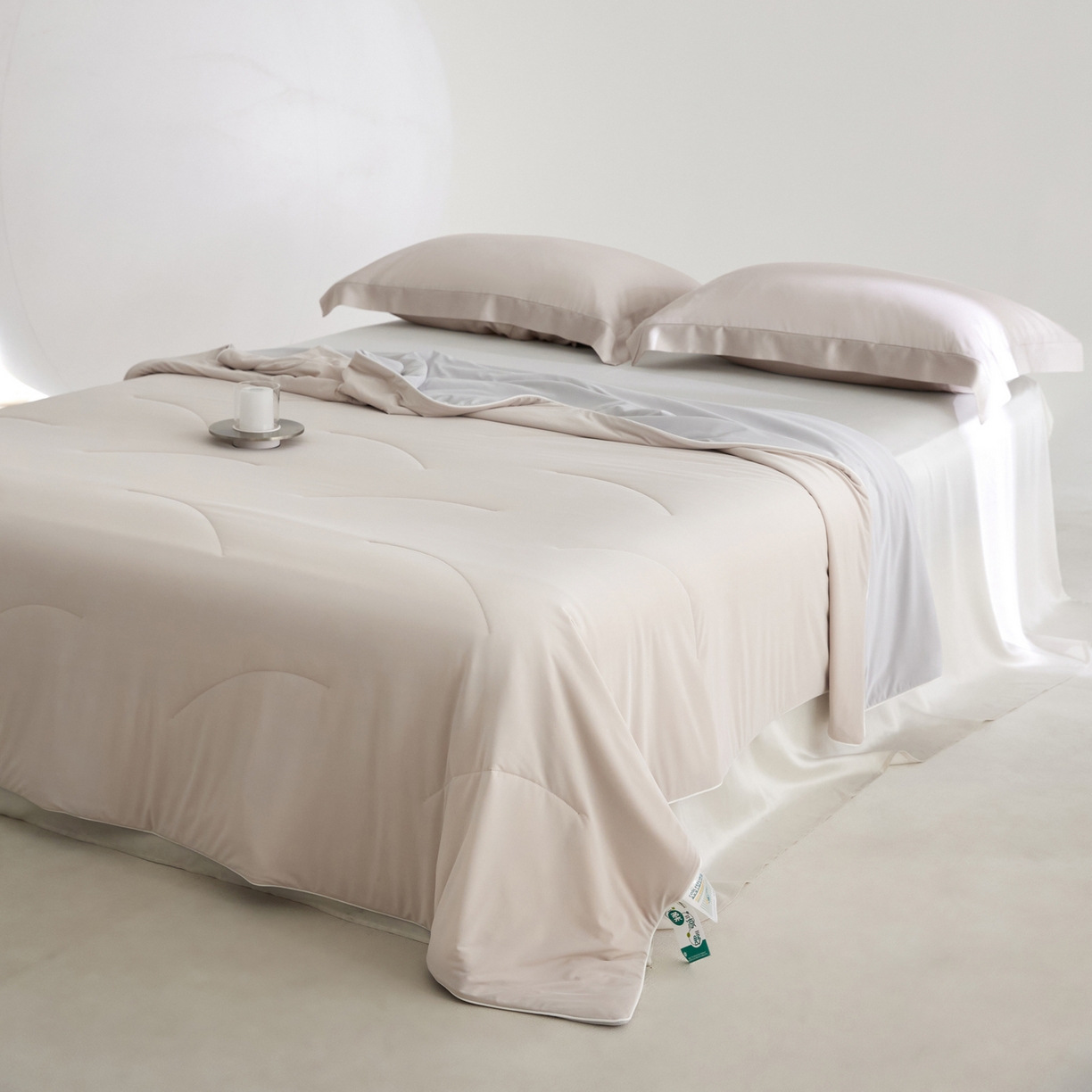 91家纺网 家纺一手货源 找家纺 A+爱家（纪梵茜） 2026新款李官奇大豆纤维被锦纶氨纶凉感丝夏凉被锦氨空调被芯 凉感丝-可可棕