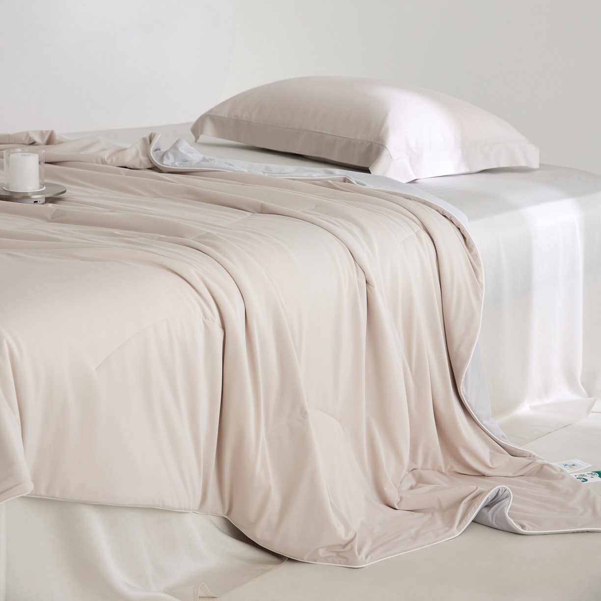 91家纺网 家纺一手货源 找家纺 A+爱家（纪梵茜） 2026新款李官奇大豆纤维被锦纶氨纶凉感丝夏凉被锦氨空调被芯 凉感丝-可可棕