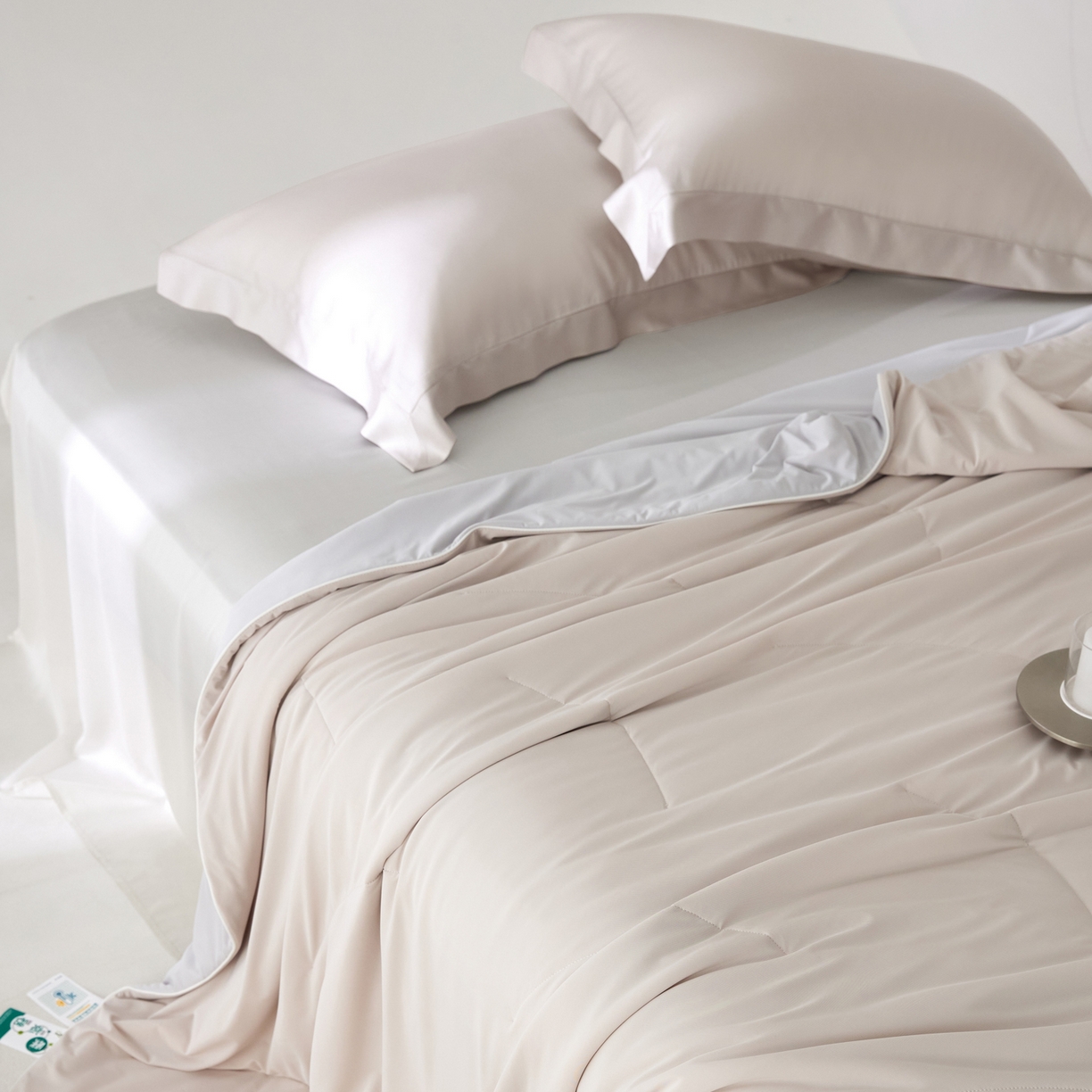 91家纺网 家纺一手货源 找家纺 A+爱家（纪梵茜） 2026新款李官奇大豆纤维被锦纶氨纶凉感丝夏凉被锦氨空调被芯 凉感丝-可可棕