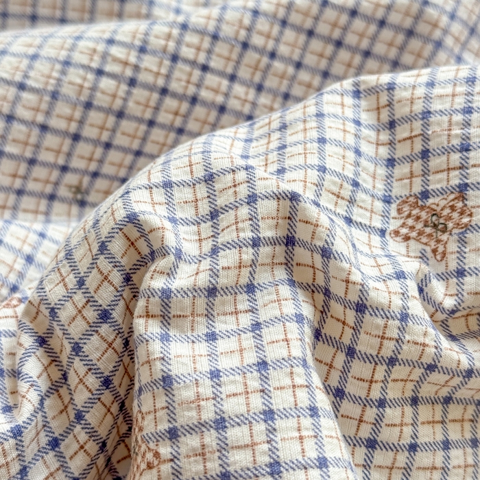 91家纺网 家纺一手货源 找家纺 丽美人家纺 2026新款皱皱纱花边夏被被夏凉被空调被 HB柔格小狗