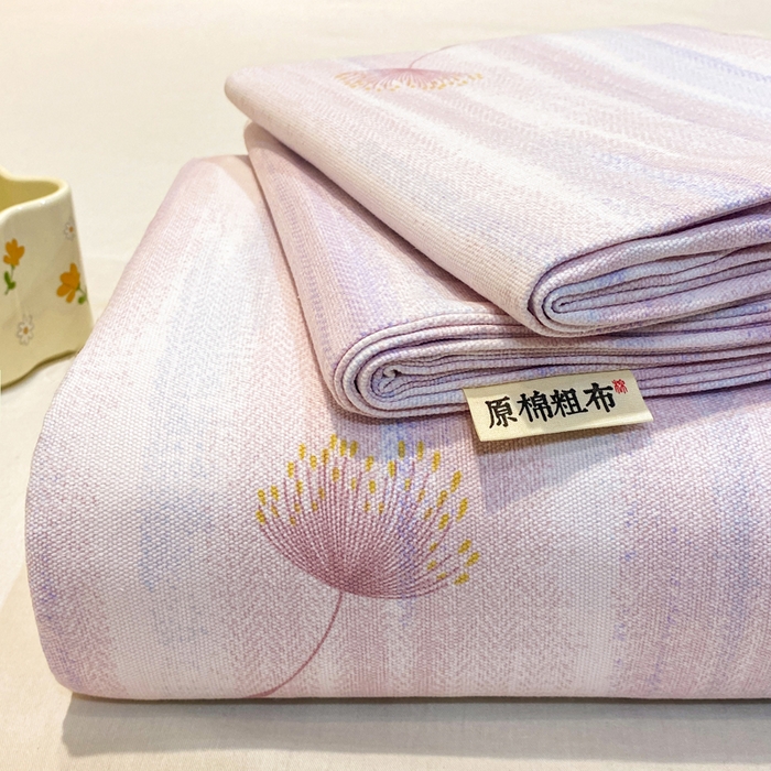 91家纺网 家纺一手货源 找家纺 （总）红日子纺织品 2026新款老粗布纯棉床单单床单床单单件