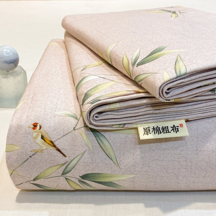 91家纺网 家纺一手货源 找家纺 （总）红日子纺织品 2026新款老粗布纯棉床单单床单床单单件