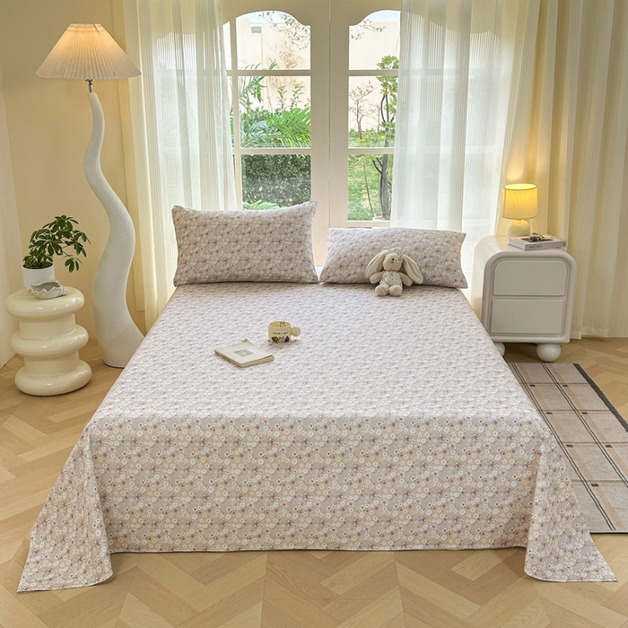 91家纺网 家纺一手货源 找家纺 红日子纺织品 2026新款老粗布纯棉床单单床单床单单件 报春