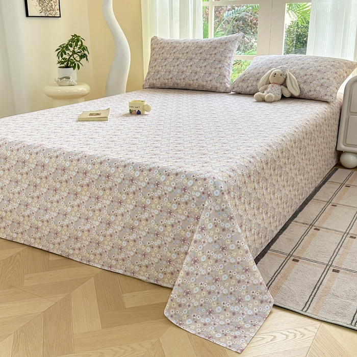 91家纺网 家纺一手货源 找家纺 红日子纺织品 2026新款老粗布纯棉床单单床单床单单件 报春