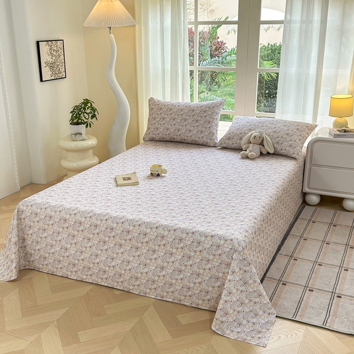 91家纺网 家纺一手货源 找家纺 红日子纺织品 2026新款老粗布纯棉床单单床单床单单件 报春