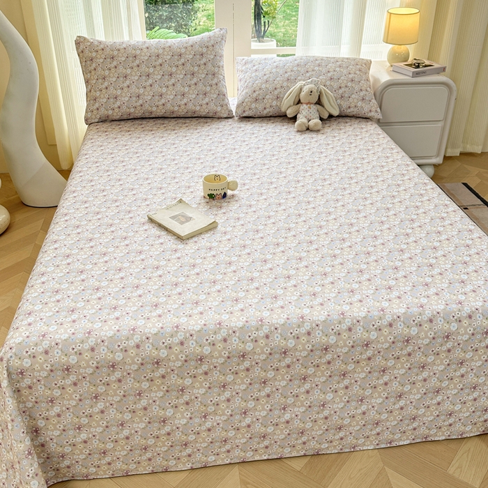 91家纺网 家纺一手货源 找家纺 红日子纺织品 2026新款老粗布纯棉床单单床单床单单件 报春