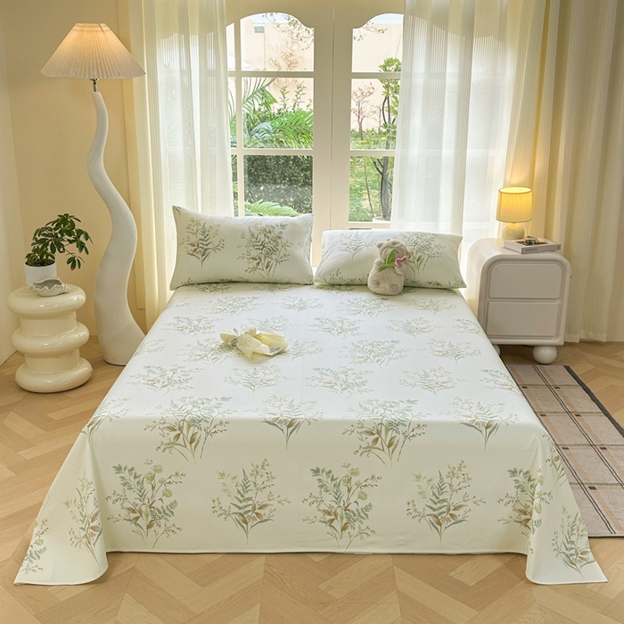 91家纺网 家纺一手货源 找家纺 红日子纺织品 2026新款老粗布纯棉床单单床单床单单件 碧春