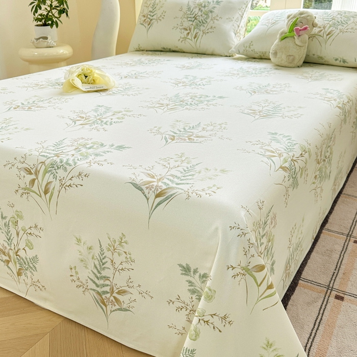 91家纺网 家纺一手货源 找家纺 红日子纺织品 2026新款老粗布纯棉床单单床单床单单件 碧春