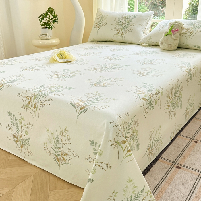 91家纺网 家纺一手货源 找家纺 红日子纺织品 2026新款老粗布纯棉床单单床单床单单件 碧春