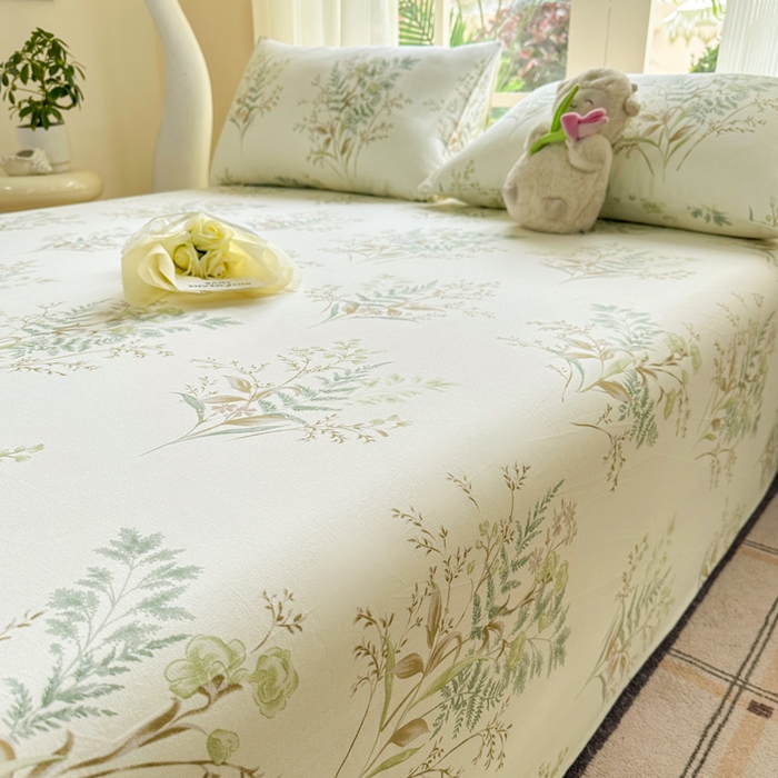 91家纺网 家纺一手货源 找家纺 红日子纺织品 2026新款老粗布纯棉床单单床单床单单件 碧春