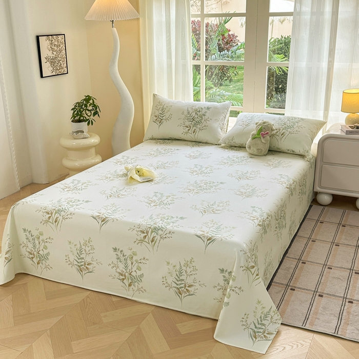 91家纺网 家纺一手货源 找家纺 红日子纺织品 2026新款老粗布纯棉床单单床单床单单件 碧春