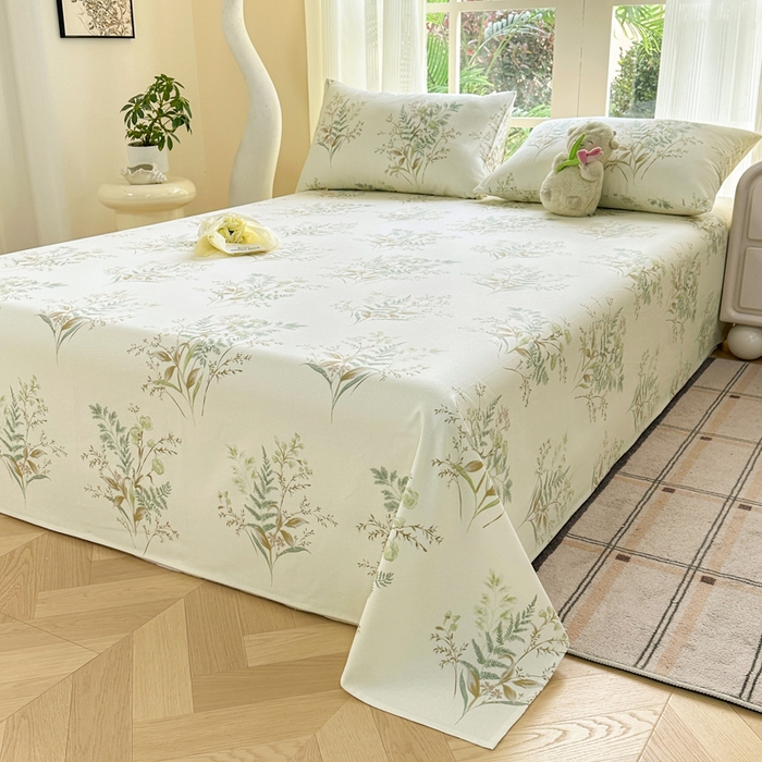 91家纺网 家纺一手货源 找家纺 红日子纺织品 2026新款老粗布纯棉床单单床单床单单件 碧春