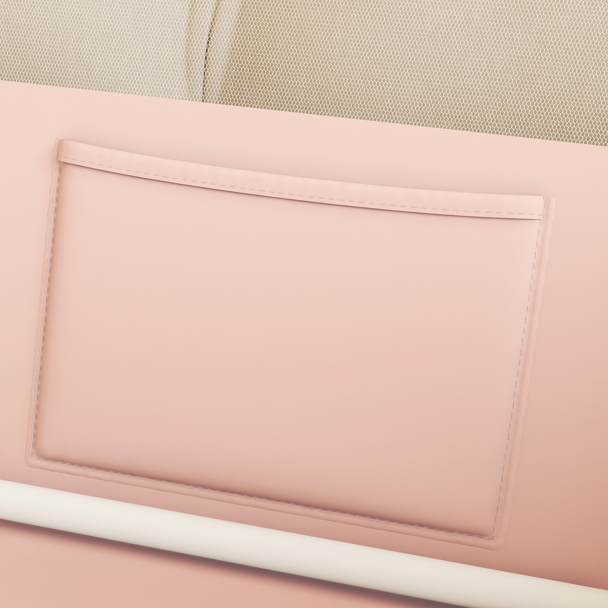 91家纺网 家纺一手货源 找家纺 初心家纺 2026春夏新款DIY小熊防尘顶遮光坐床蚊帐 粉玉  (五面遮光）