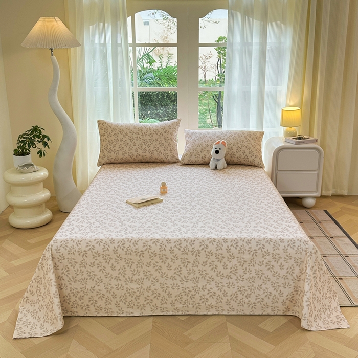 91家纺网 家纺一手货源 找家纺 红日子纺织品 2026新款老粗布纯棉床单单床单床单单件 苍岚