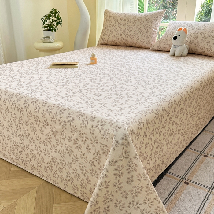 91家纺网 家纺一手货源 找家纺 红日子纺织品 2026新款老粗布纯棉床单单床单床单单件 苍岚