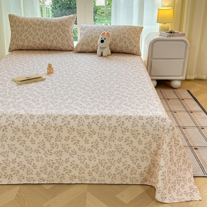 91家纺网 家纺一手货源 找家纺 红日子纺织品 2026新款老粗布纯棉床单单床单床单单件 苍岚