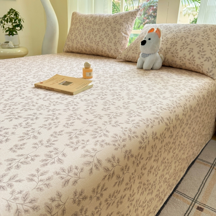 91家纺网 家纺一手货源 找家纺 红日子纺织品 2026新款老粗布纯棉床单单床单床单单件 苍岚