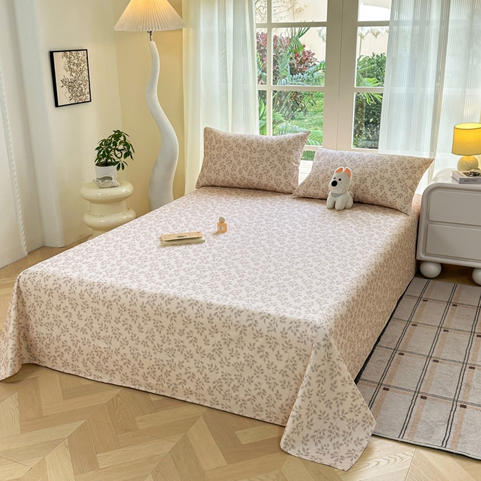 91家纺网 家纺一手货源 找家纺 红日子纺织品 2026新款老粗布纯棉床单单床单床单单件 苍岚