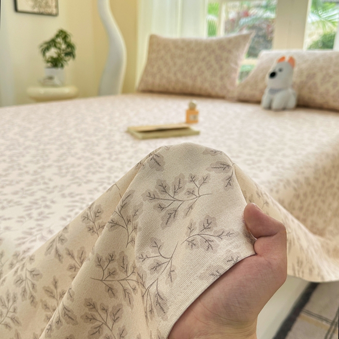 91家纺网 家纺一手货源 找家纺 红日子纺织品 2026新款老粗布纯棉床单单床单床单单件 苍岚