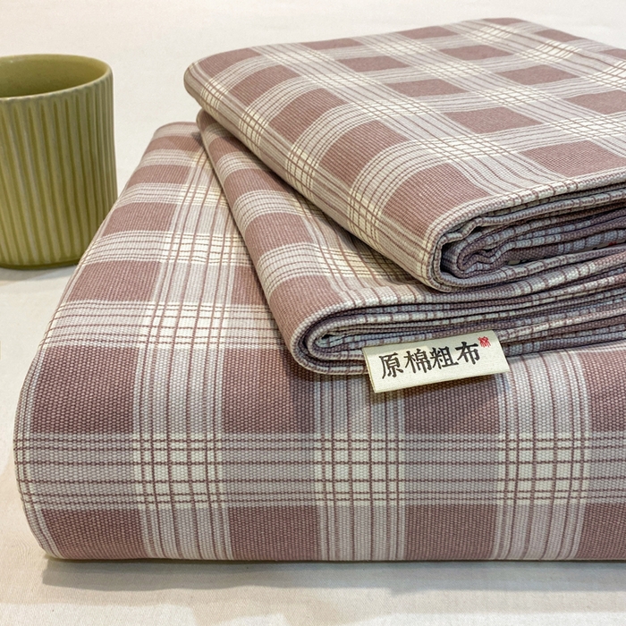 红日子纺织品 2026新款老粗布纯棉床单单床单床单单件 川奈