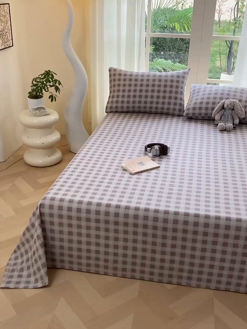 91家纺网 家纺一手货源 找家纺 红日子纺织品 2026新款老粗布纯棉床单单床单床单单件 川奈