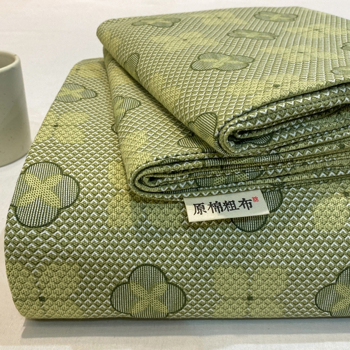 红日子纺织品 2026新款老粗布纯棉床单单床单床单单件 繁花