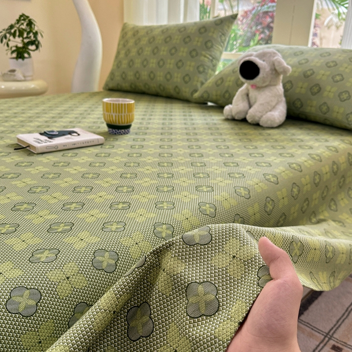 91家纺网 家纺一手货源 找家纺 红日子纺织品 2026新款老粗布纯棉床单单床单床单单件 繁花