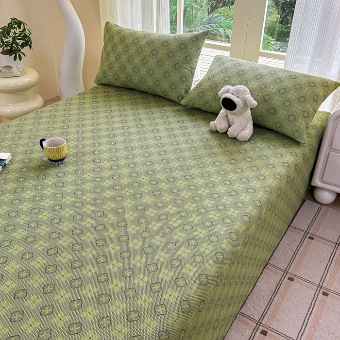 91家纺网 家纺一手货源 找家纺 红日子纺织品 2026新款老粗布纯棉床单单床单床单单件 繁花