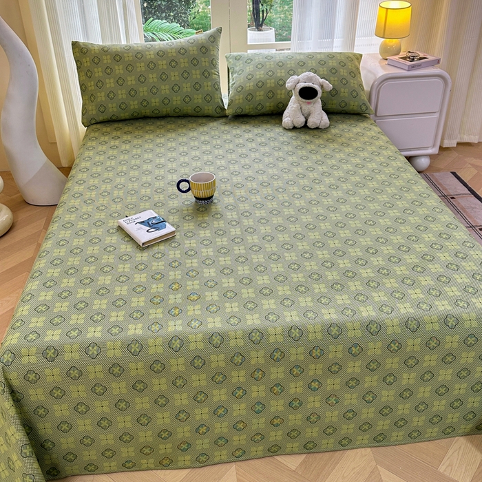 91家纺网 家纺一手货源 找家纺 红日子纺织品 2026新款老粗布纯棉床单单床单床单单件 繁花