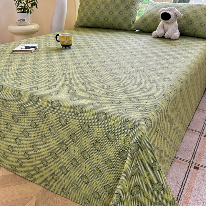 91家纺网 家纺一手货源 找家纺 红日子纺织品 2026新款老粗布纯棉床单单床单床单单件 繁花