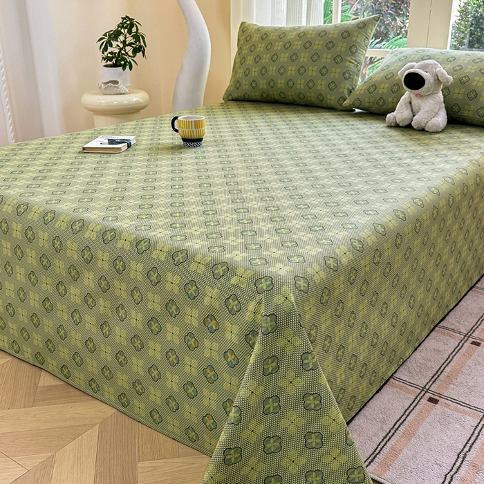 91家纺网 家纺一手货源 找家纺 红日子纺织品 2026新款老粗布纯棉床单单床单床单单件 繁花