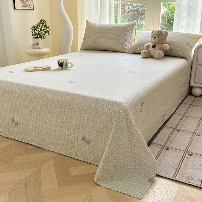 91家纺网 家纺一手货源 找家纺 红日子纺织品 2026新款老粗布纯棉床单单床单床单单件 梵克