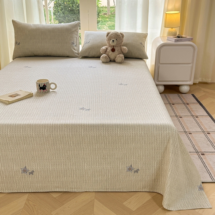 91家纺网 家纺一手货源 找家纺 红日子纺织品 2026新款老粗布纯棉床单单床单床单单件 梵克