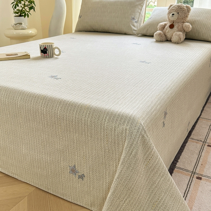 91家纺网 家纺一手货源 找家纺 红日子纺织品 2026新款老粗布纯棉床单单床单床单单件 梵克