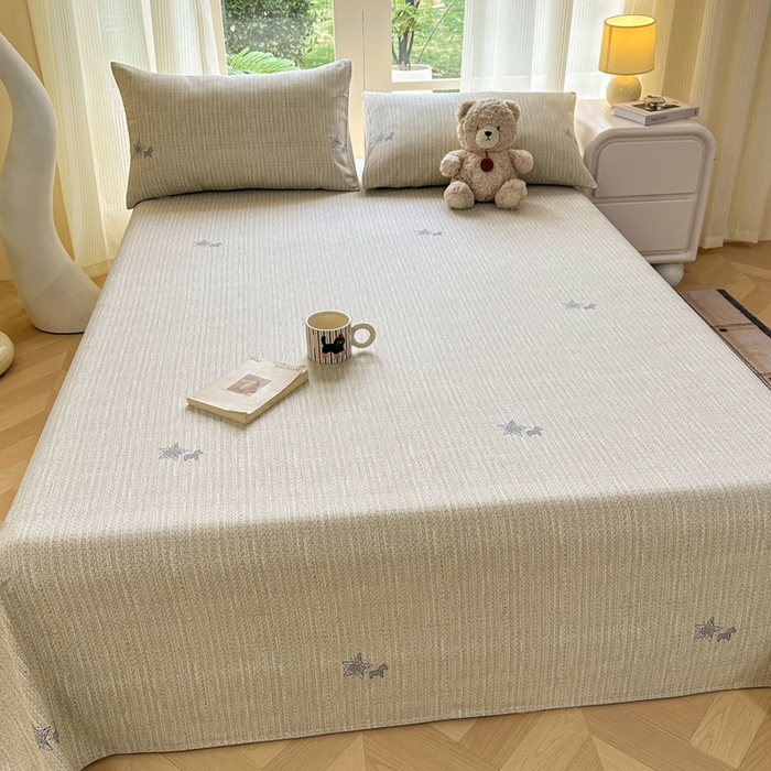 91家纺网 家纺一手货源 找家纺 红日子纺织品 2026新款老粗布纯棉床单单床单床单单件 梵克