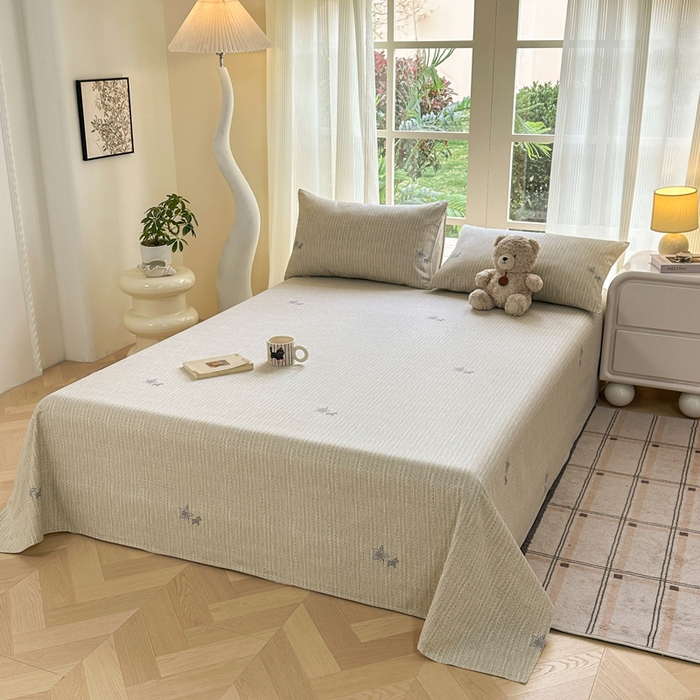 91家纺网 家纺一手货源 找家纺 红日子纺织品 2026新款老粗布纯棉床单单床单床单单件 梵克