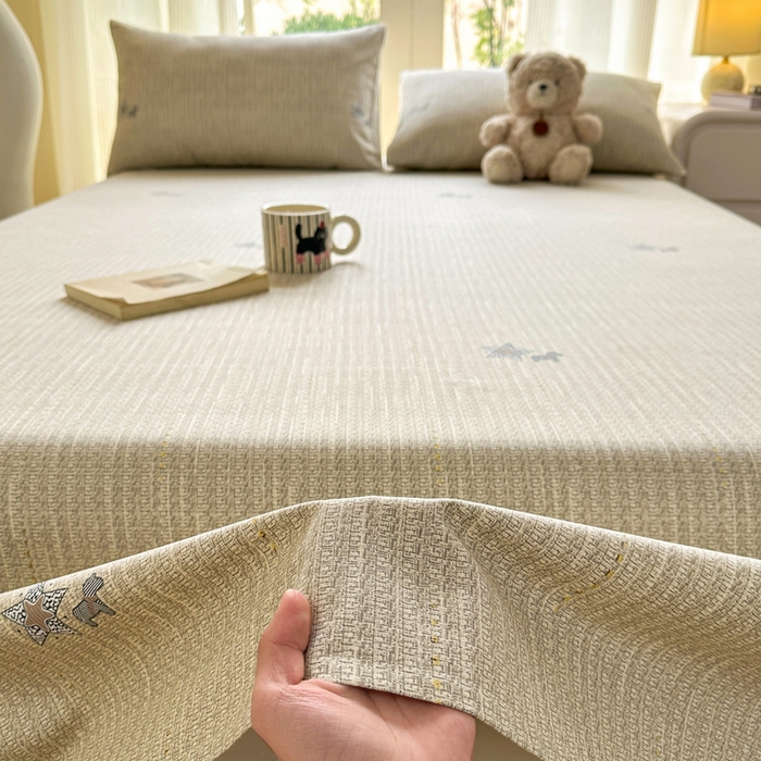 91家纺网 家纺一手货源 找家纺 红日子纺织品 2026新款老粗布纯棉床单单床单床单单件 梵克