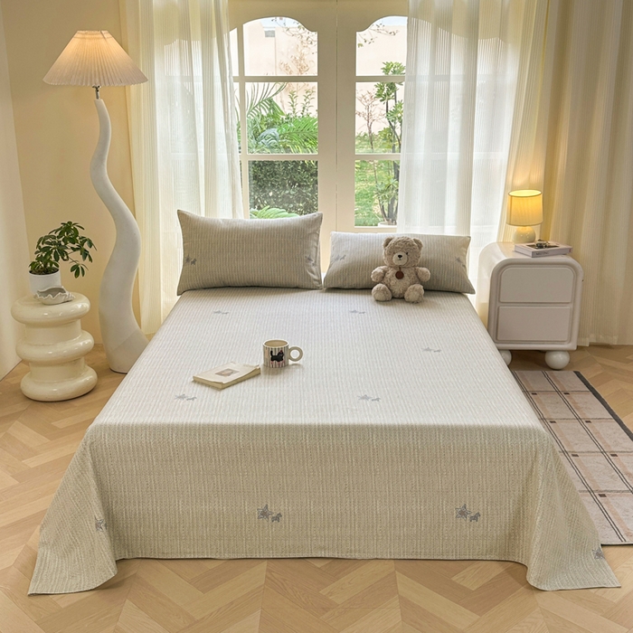 91家纺网 家纺一手货源 找家纺 红日子纺织品 2026新款老粗布纯棉床单单床单床单单件 梵克