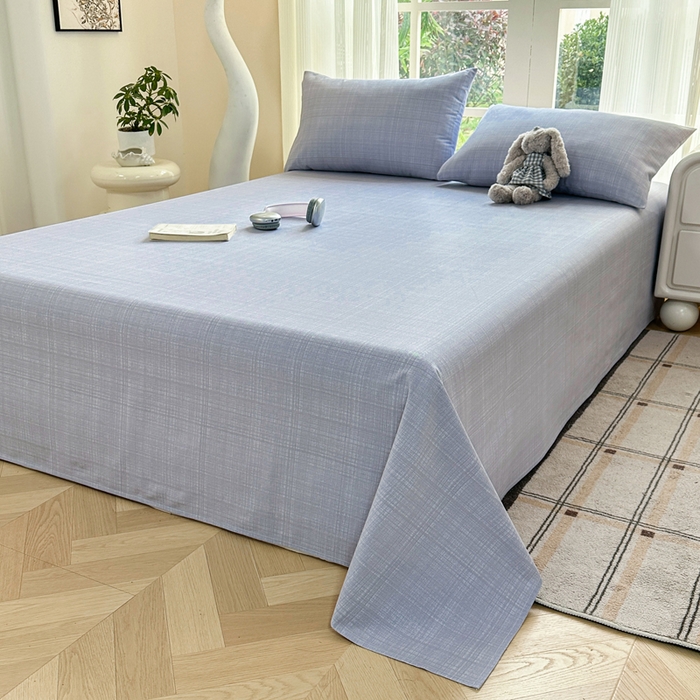 91家纺网 家纺一手货源 找家纺 红日子纺织品 2026新款老粗布纯棉床单单床单床单单件 简森