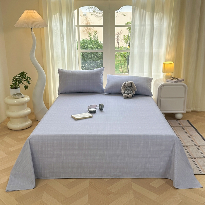 91家纺网 家纺一手货源 找家纺 红日子纺织品 2026新款老粗布纯棉床单单床单床单单件 简森