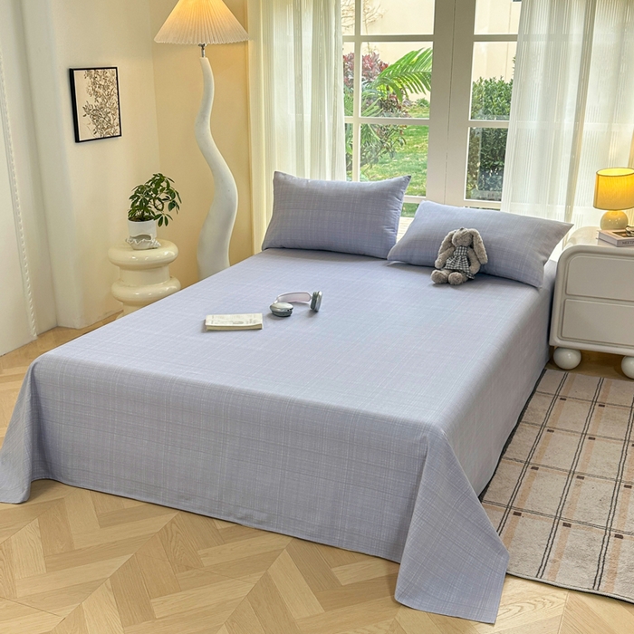 91家纺网 家纺一手货源 找家纺 红日子纺织品 2026新款老粗布纯棉床单单床单床单单件 简森