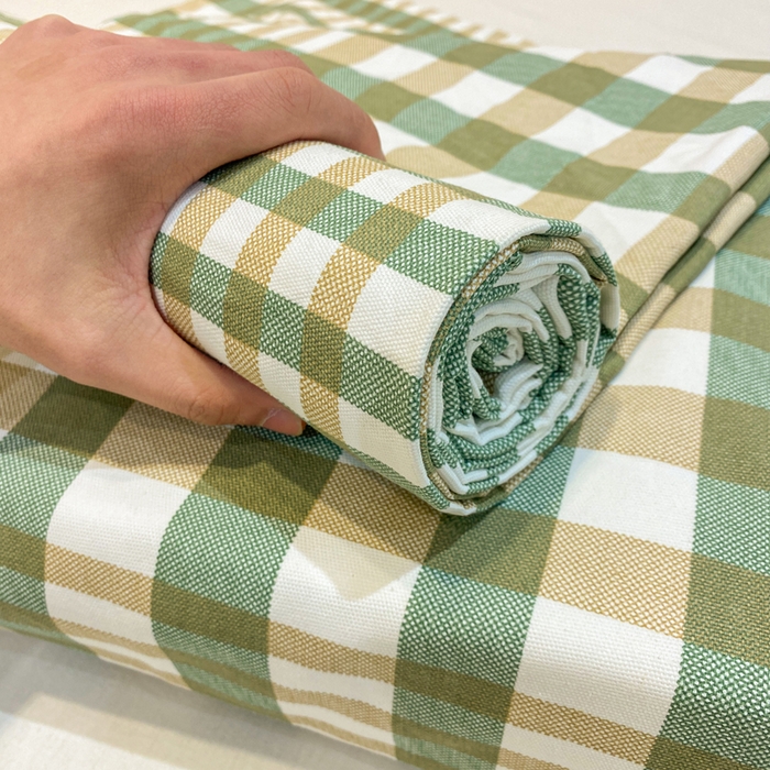 91家纺网 家纺一手货源 找家纺 红日子纺织品 2026新款老粗布纯棉床单单床单床单单件 简兮-绿