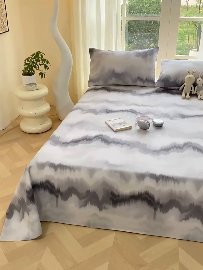 91家纺网 家纺一手货源 找家纺 红日子纺织品 2026新款老粗布纯棉床单单床单床单单件 流华