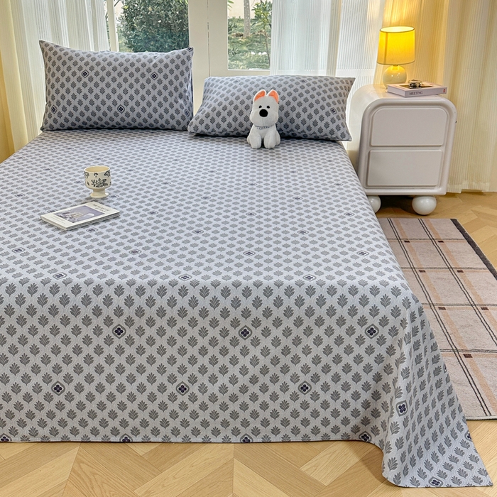 91家纺网 家纺一手货源 找家纺 红日子纺织品 2026新款老粗布纯棉床单单床单床单单件 漫旅