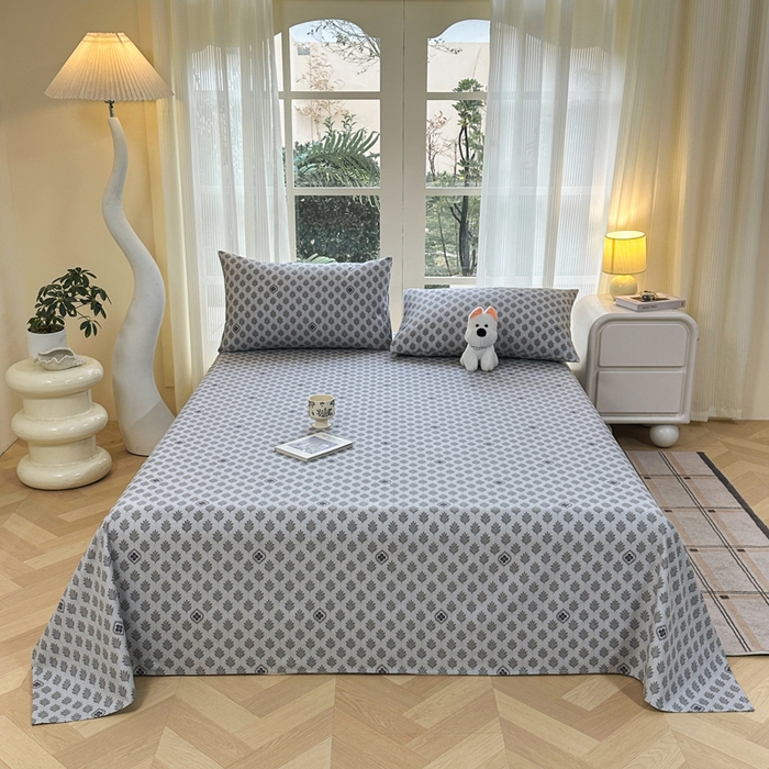 91家纺网 家纺一手货源 找家纺 红日子纺织品 2026新款老粗布纯棉床单单床单床单单件 漫旅