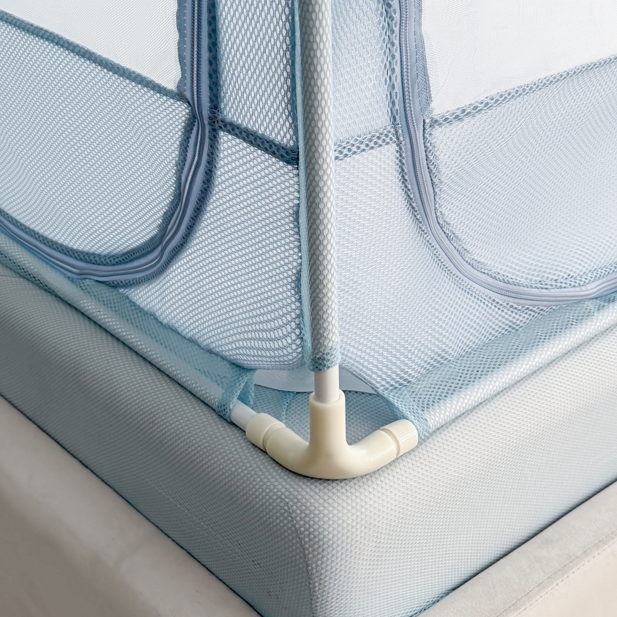 91家纺网 家纺一手货源 找家纺 （总）艺利轩蚊帐 2026新款双层花边三开门坐床蚊帐